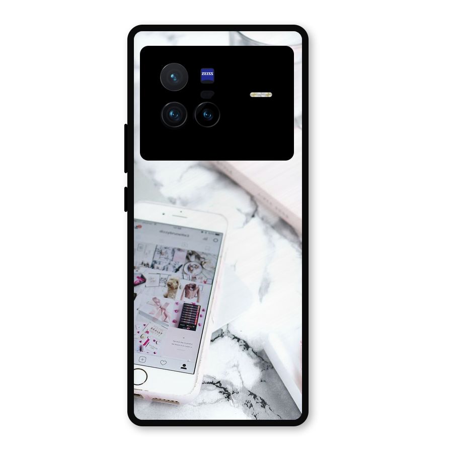 Make Up And Phone Metal Back Case for Vivo X80