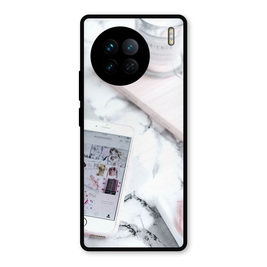 Make Up And Phone Metal Back Case for Vivo X90