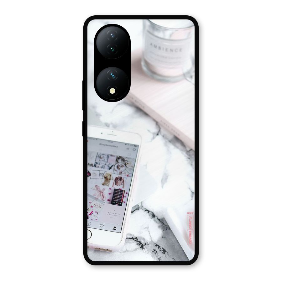 Make Up And Phone Metal Back Case for Vivo Y100a