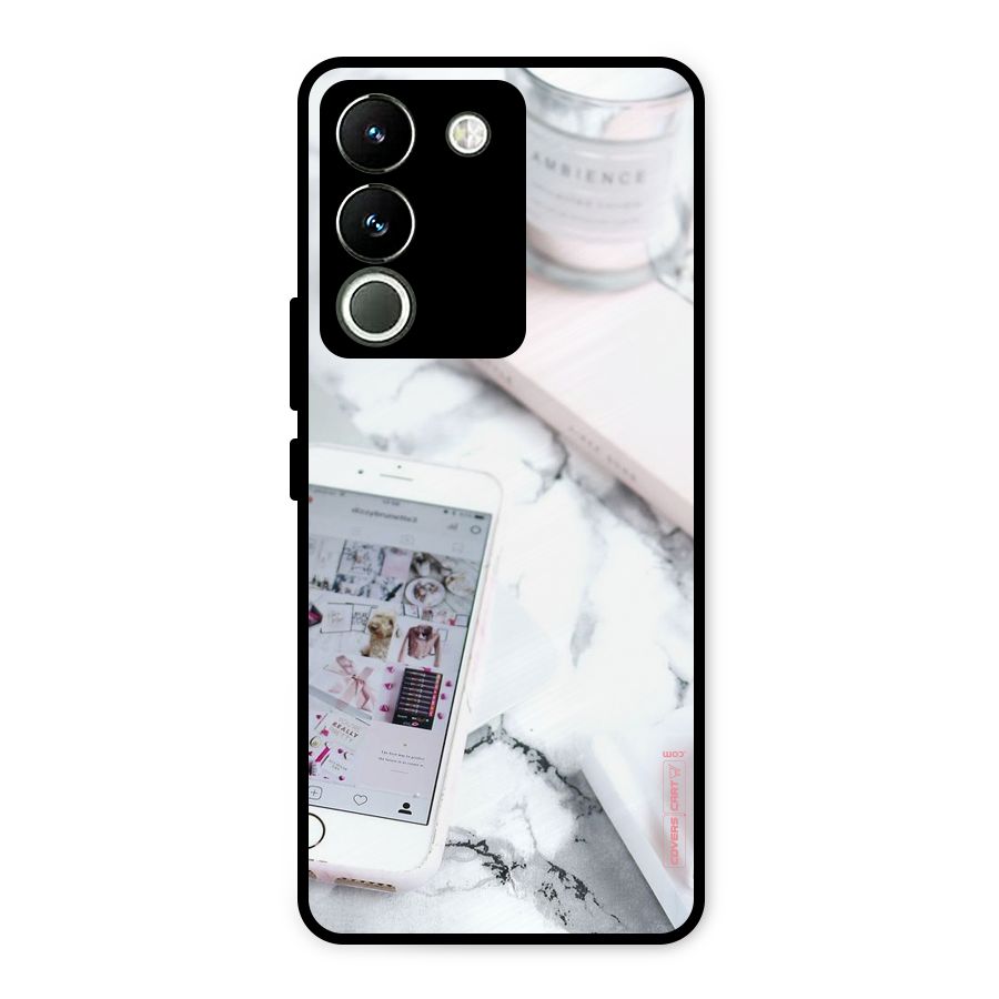 Make Up And Phone Metal Back Case for Vivo Y200