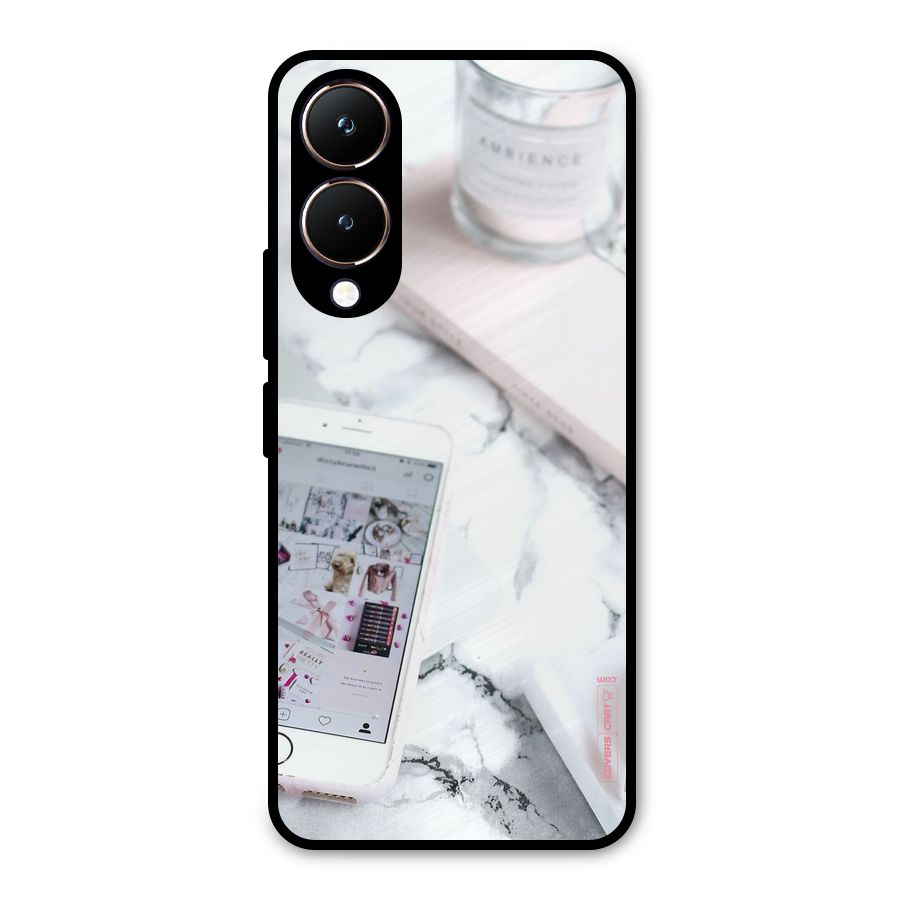 Make Up And Phone Metal Back Case for Vivo Y28