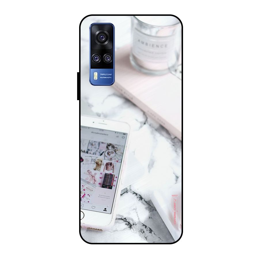 Make Up And Phone Metal Back Case for Vivo Y51