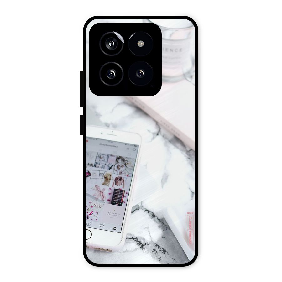 Make Up And Phone Metal Back Case for Xiaomi 14