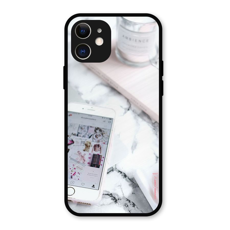 Make Up And Phone Metal Back Case for iPhone 12