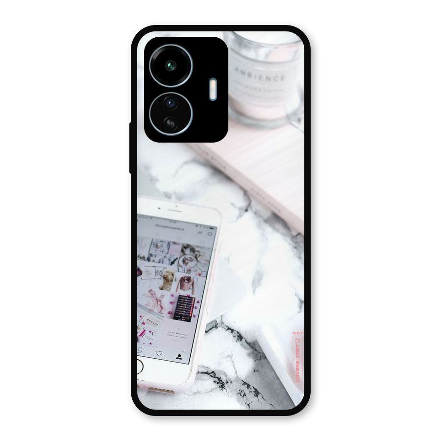 Make Up And Phone Metal Back Case for vivo iQOO Z6 Lite 5G