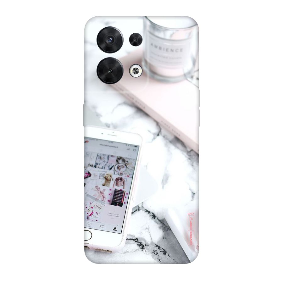 Make Up And Phone Original Polycarbonate Back Case for Oppo Reno8 5G