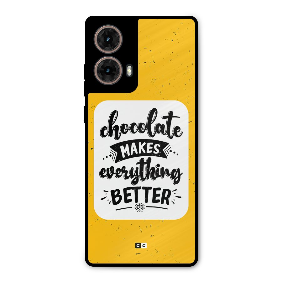 Makes Everything Better Metal Back Case for Moto G85