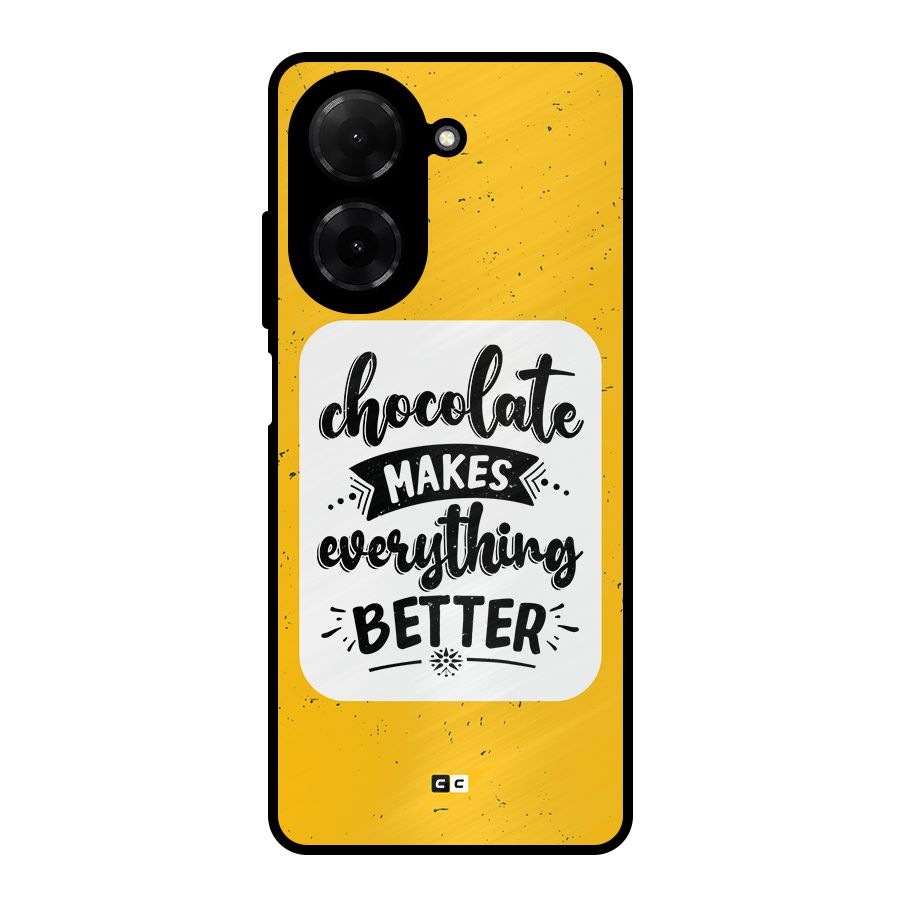 Makes Everything Better Metal Back Case for Poco C71