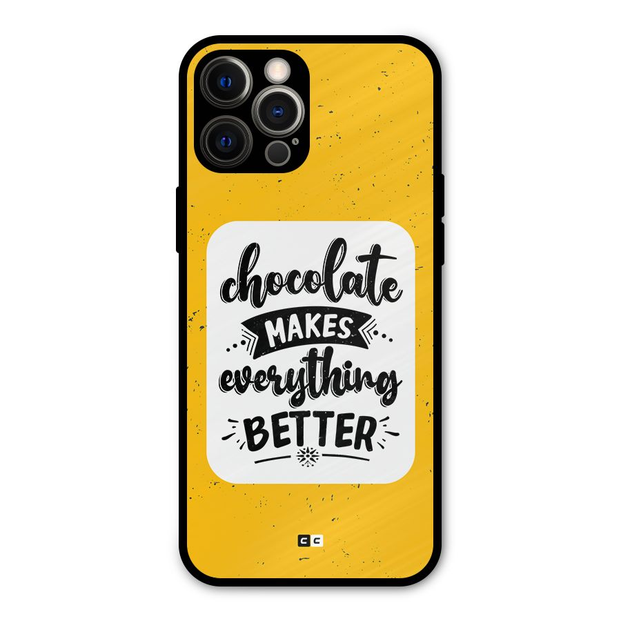 Makes Everything Better Metal Back Case for iPhone 12 Pro Max