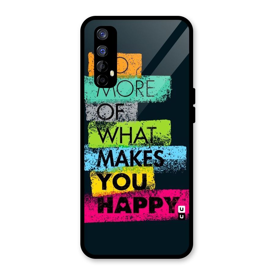 Makes You Happy Glass Back Case for Realme Narzo 20 Pro
