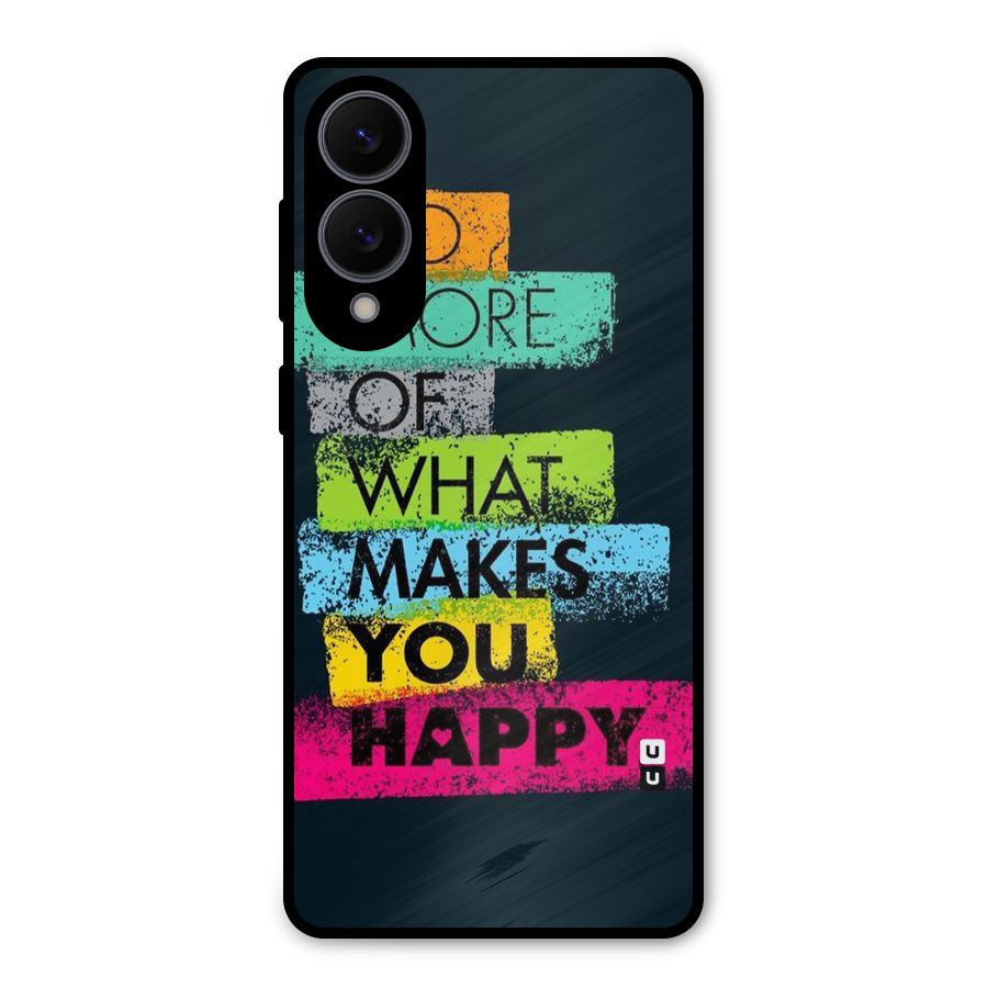 Makes You Happy Metal Back Case for Galaxy S25 Edge