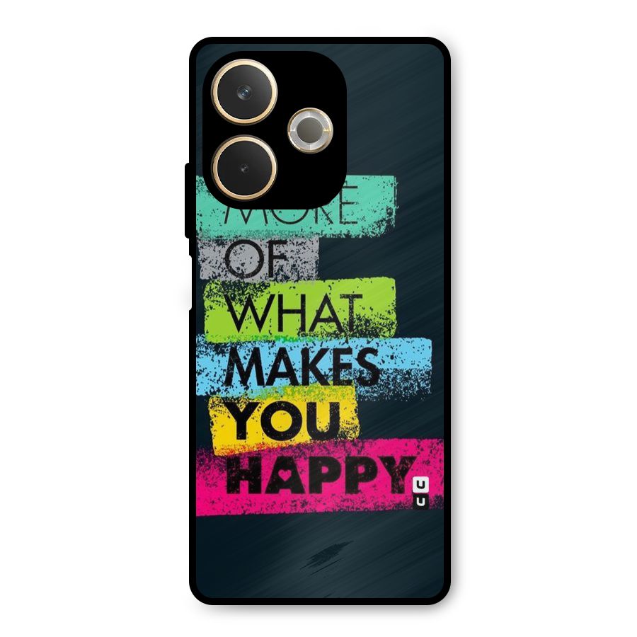 Makes You Happy Metal Back Case for Oppo A5 Pro