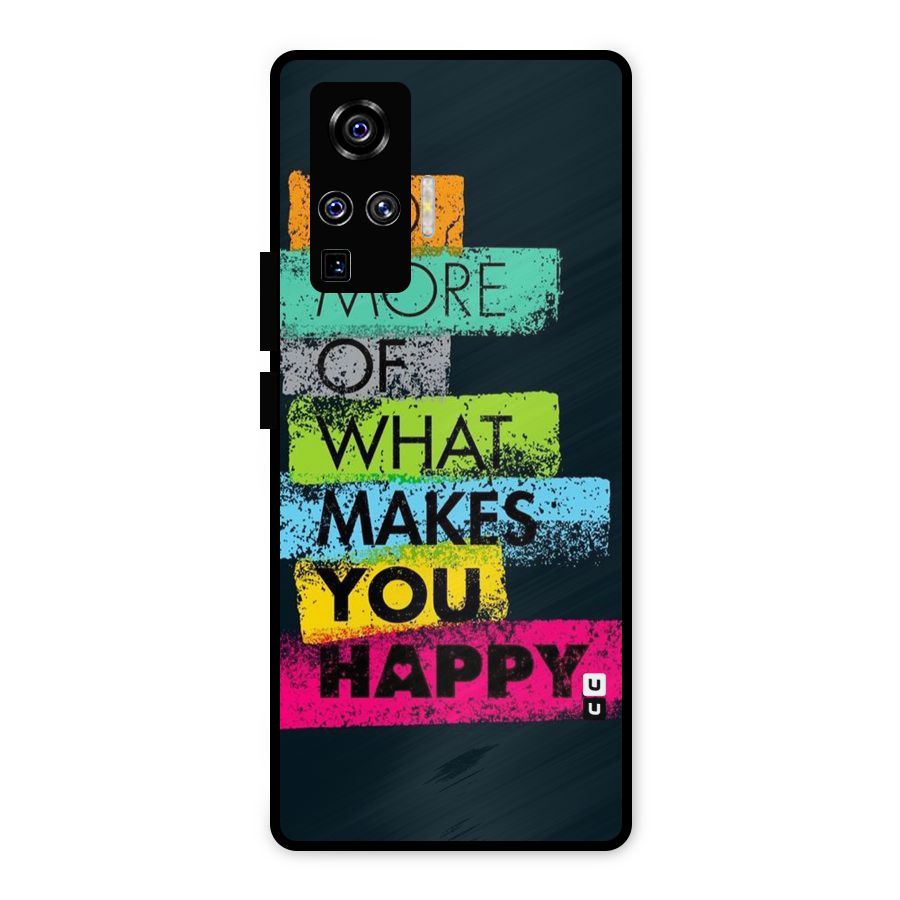 Makes You Happy Metal Back Case for Vivo X50 Pro