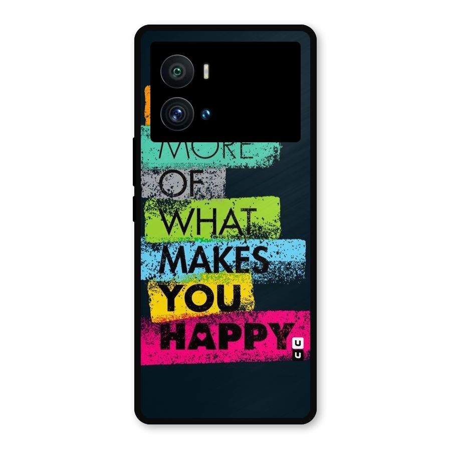 Makes You Happy Metal Back Case for iQOO 9 Pro