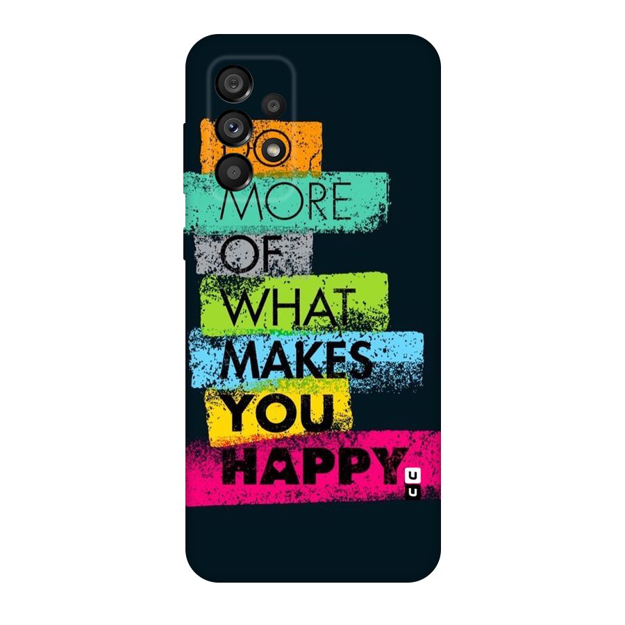 Makes You Happy Original Polycarbonate Back Case for Galaxy A73 5G