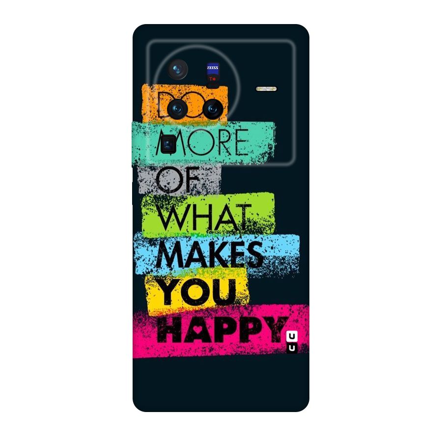 Makes You Happy Original Polycarbonate Back Case for Vivo X80