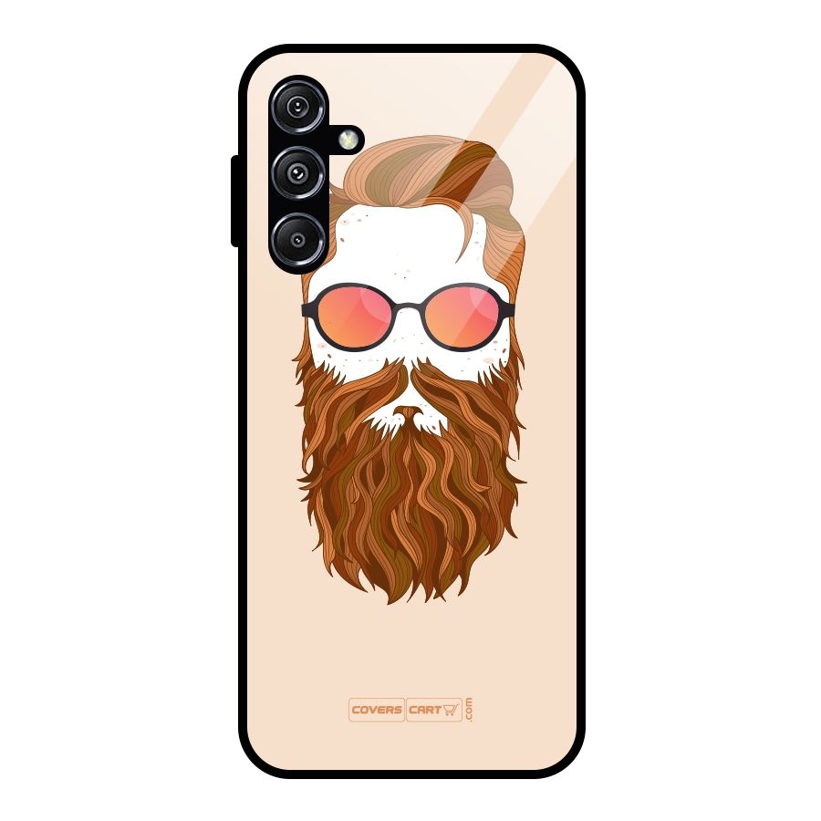 Man in Beard Glass Back Case for Galaxy M34 5G