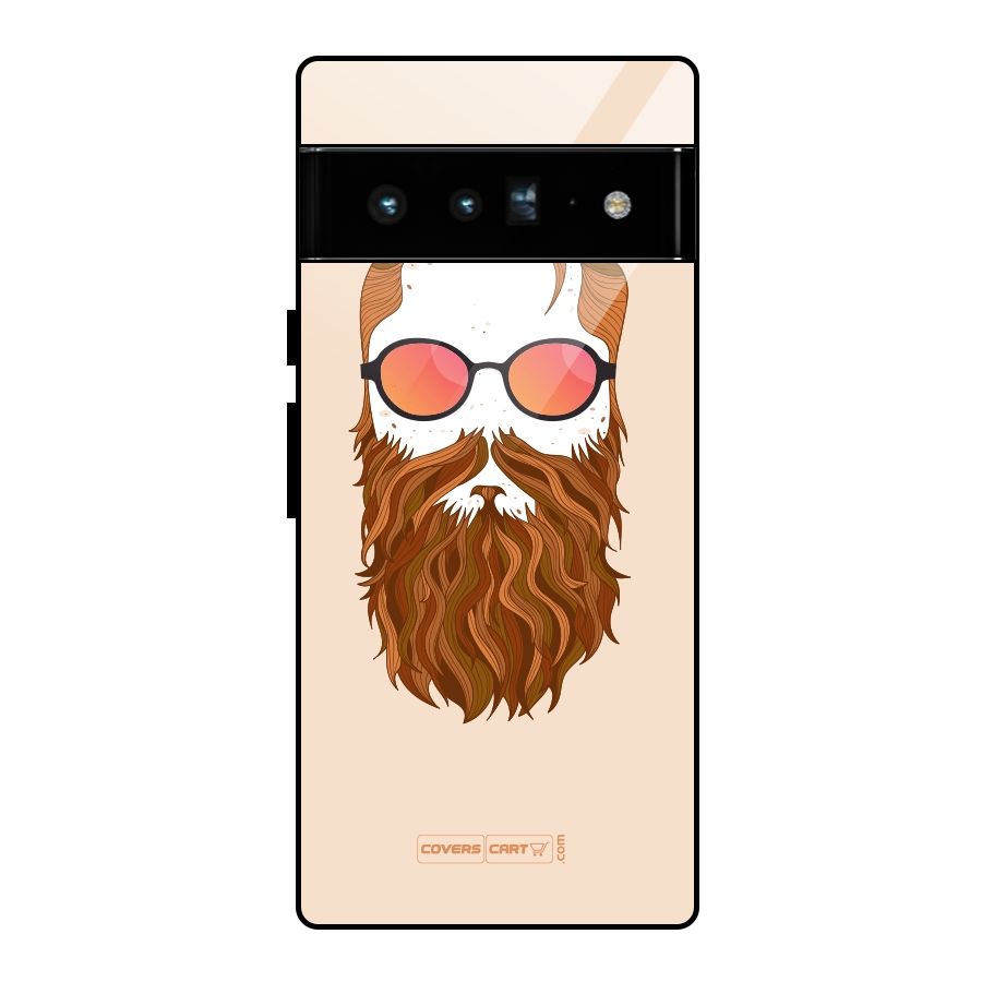 Man in Beard Glass Back Case for Google Pixel 6 Pro