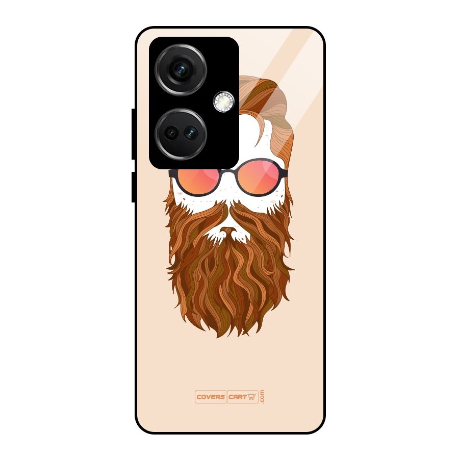Man in Beard Glass Back Case for OnePlus Nord CE 3 5G