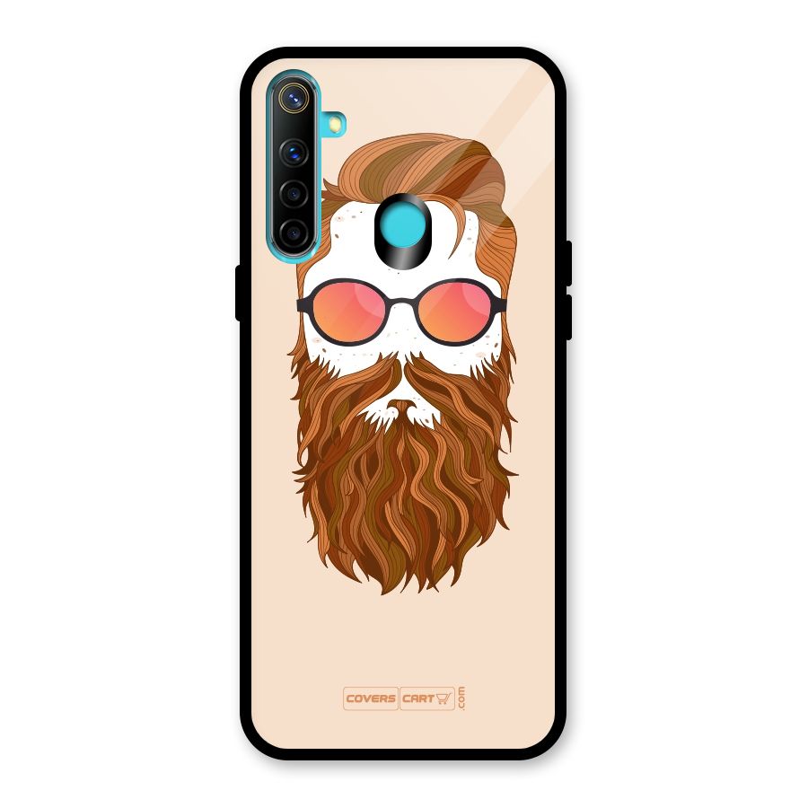 Man in Beard Glass Back Case for Realme Narzo 10