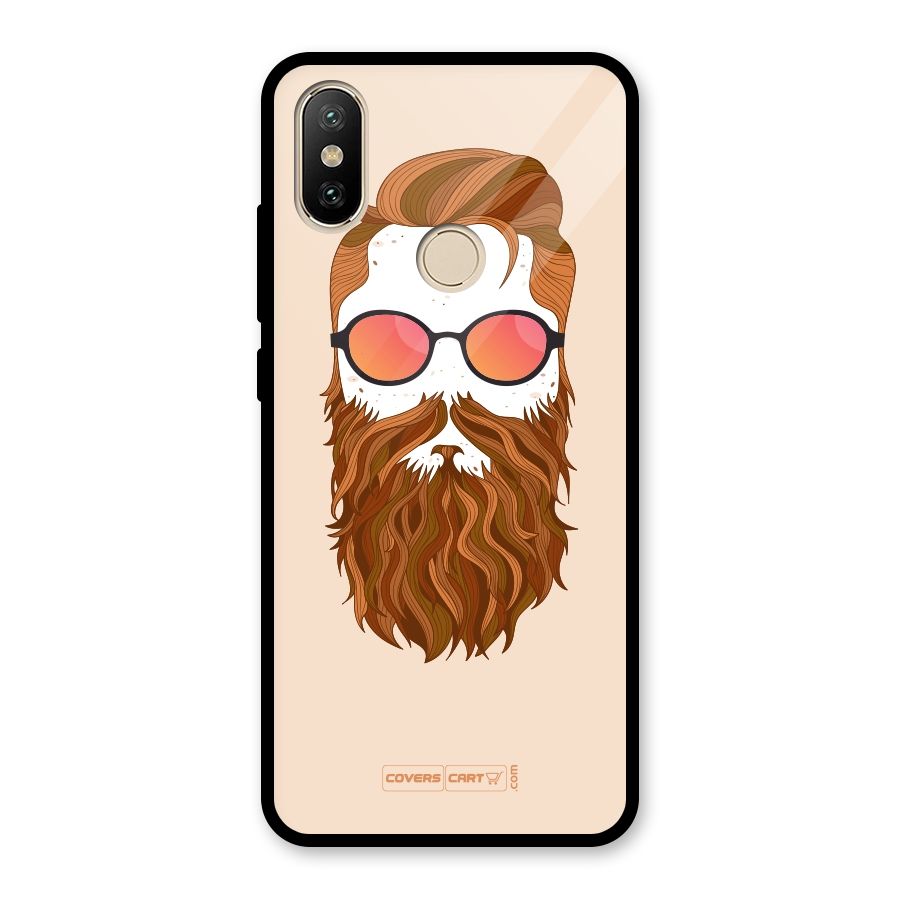 Man in Beard Glass Back Case for Redmi A2