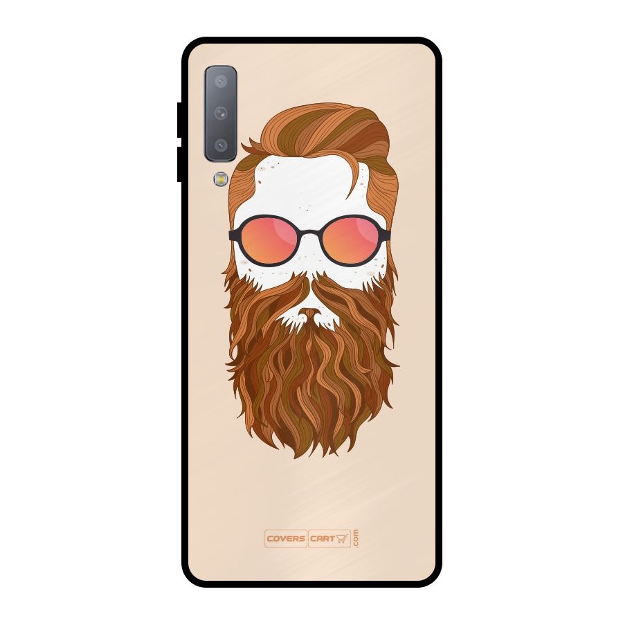 Man in Beard Metal Back Case for Galaxy A7 (2018)