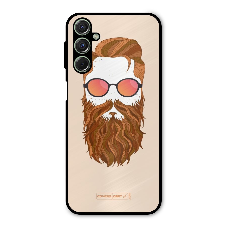 Man in Beard Metal Back Case for Galaxy F34