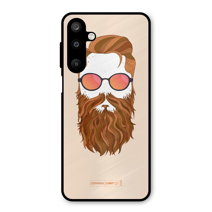 Man in Beard Metal Back Case for Galaxy M16