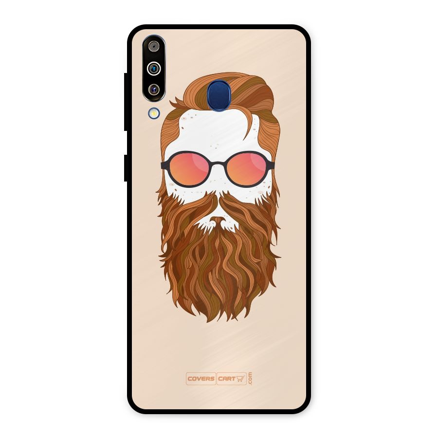 Man in Beard Metal Back Case for Galaxy M30