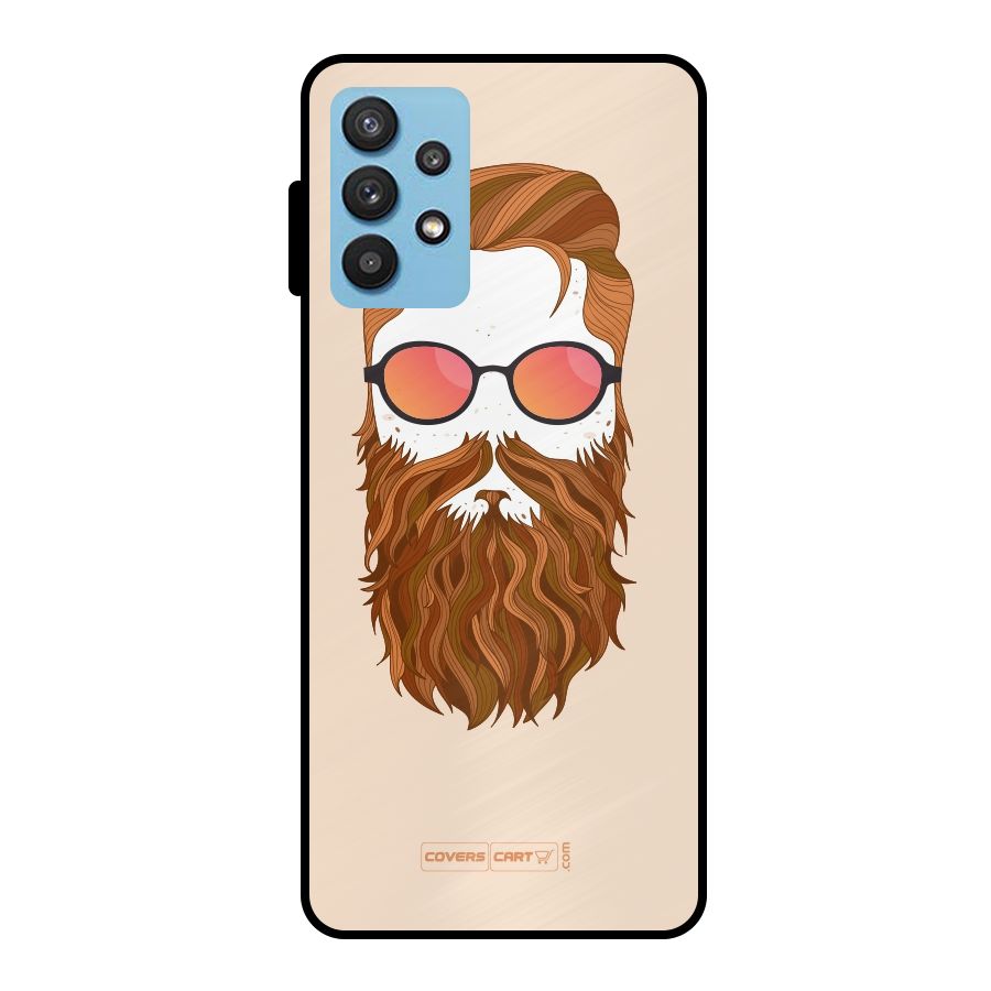 Man in Beard Metal Back Case for Galaxy M32 5G