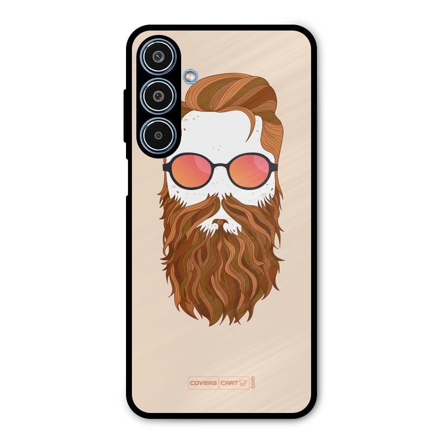 Man in Beard Metal Back Case for Galaxy M35