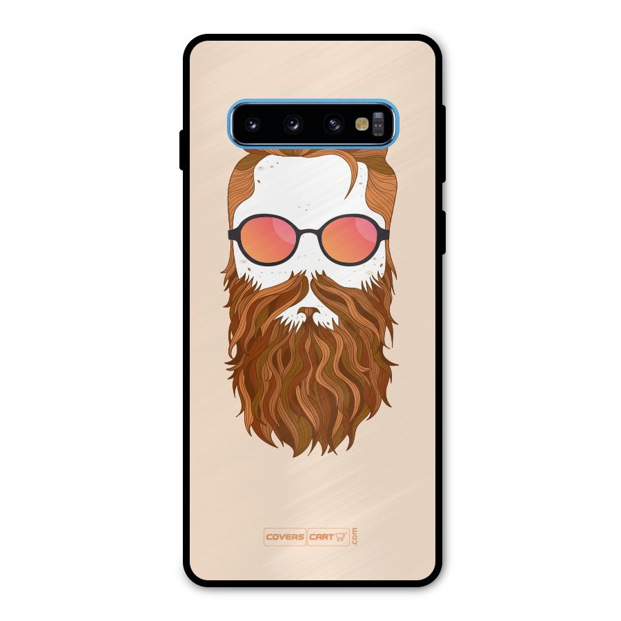 Man in Beard Metal Back Case for Galaxy S10