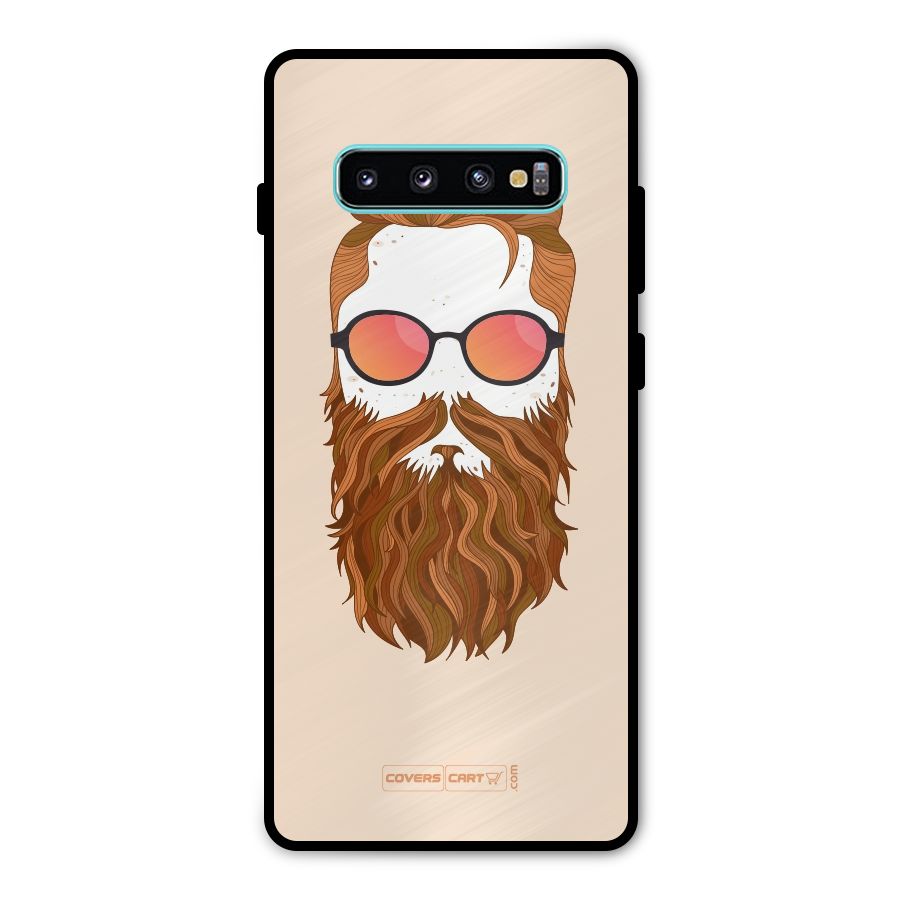 Man in Beard Metal Back Case for Galaxy S10 Plus