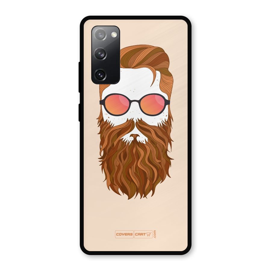 Man in Beard Metal Back Case for Galaxy S20 FE