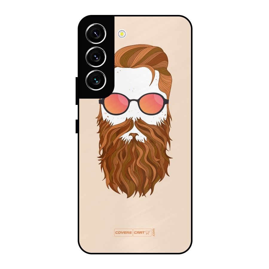 Man in Beard Metal Back Case for Galaxy S22 5G