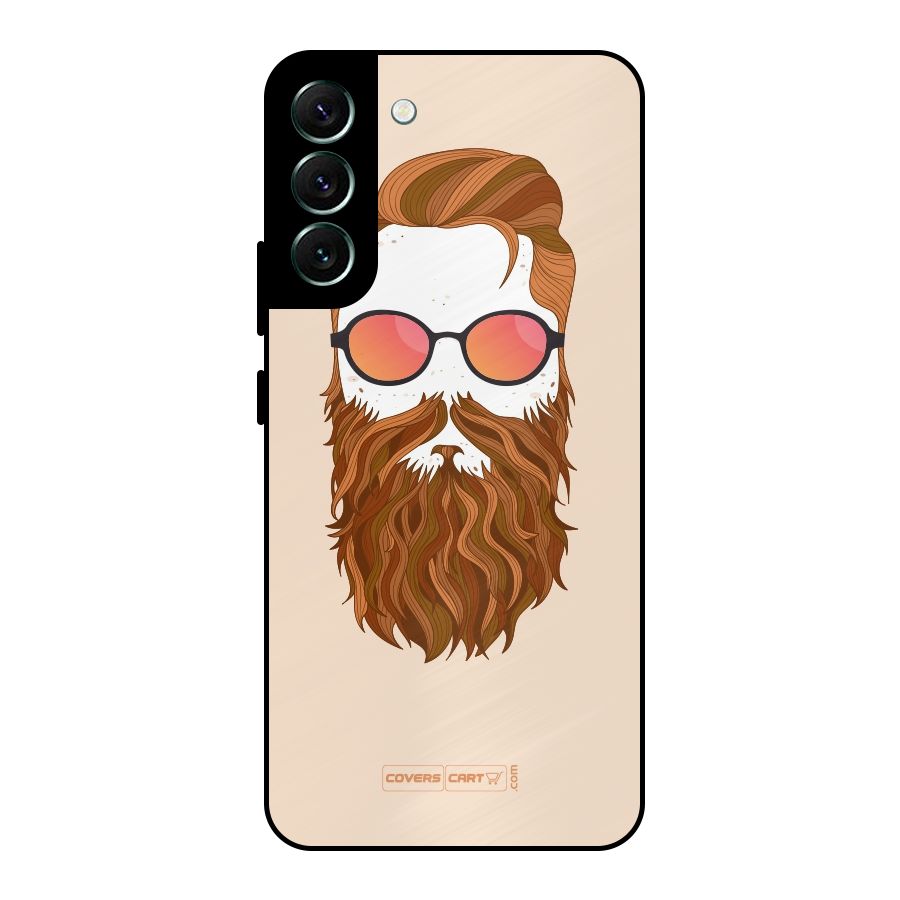 Man in Beard Metal Back Case for Galaxy S22 Plus 5G