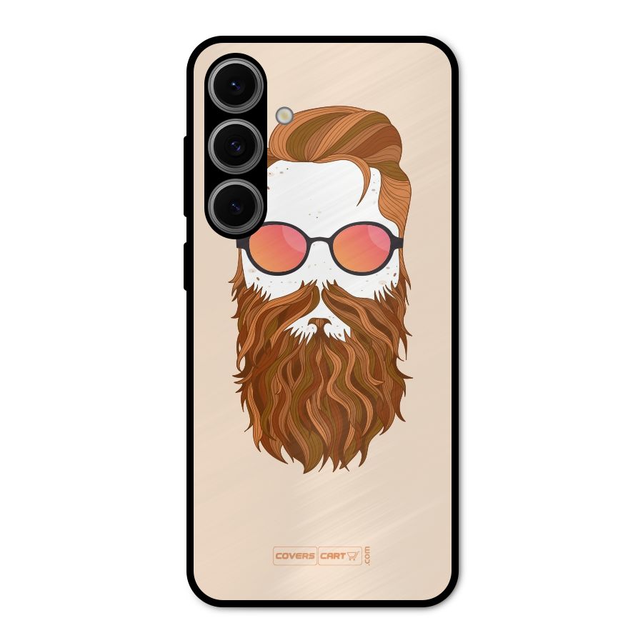 Man in Beard Metal Back Case for Galaxy S24 FE