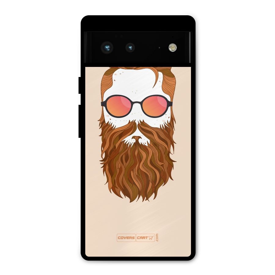 Man in Beard Metal Back Case for Google Pixel 6