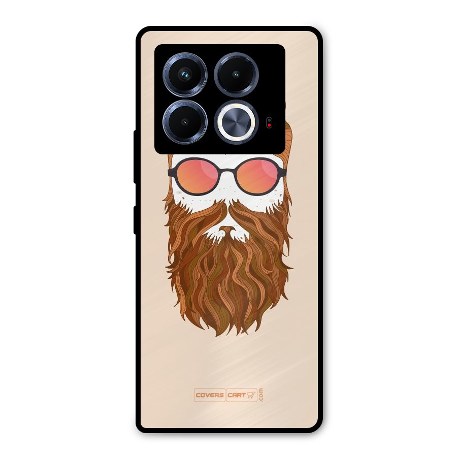 Man in Beard Metal Back Case for Infinix Note 40 5G