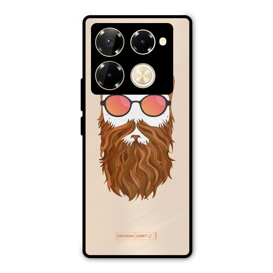 Man in Beard Metal Back Case for Infinix Note 40 Pro