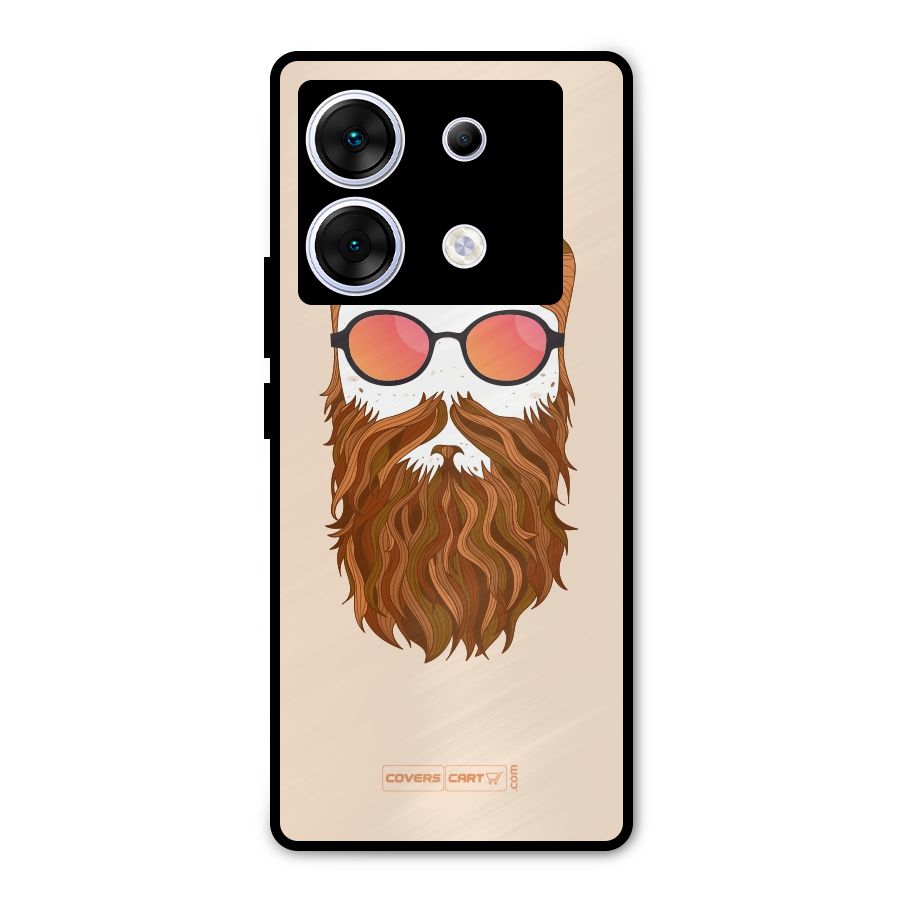 Man in Beard Metal Back Case for Infinix Zero 30 5G