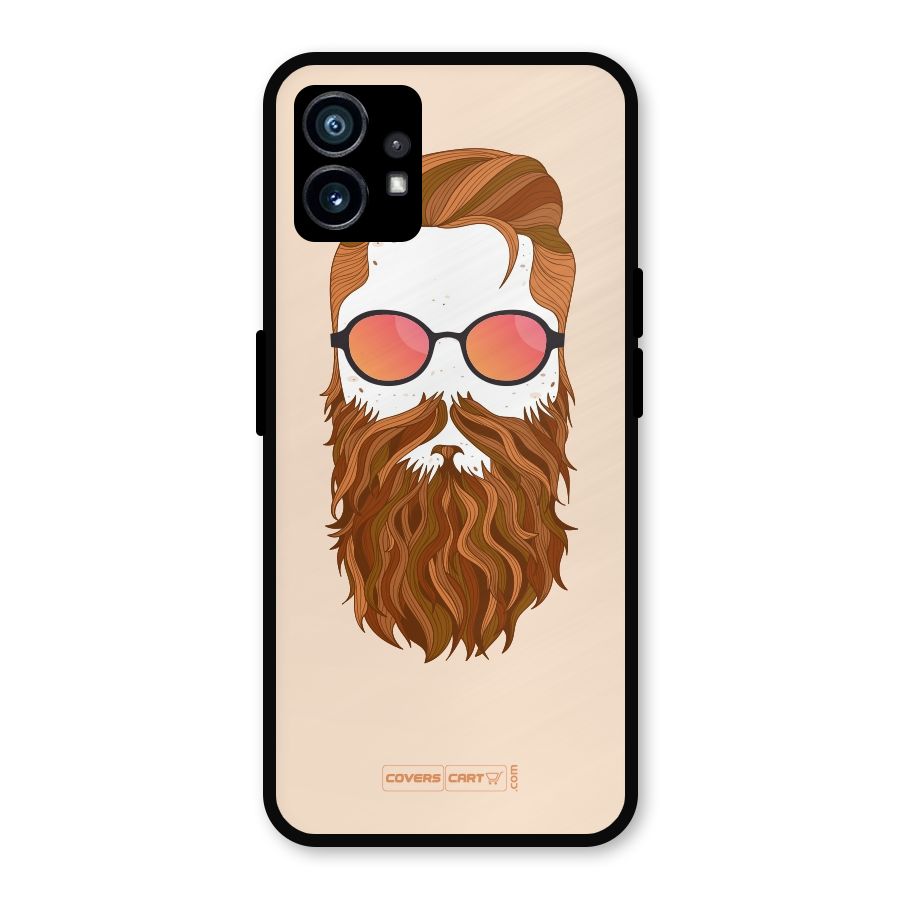 Man in Beard Metal Back Case for Nothing Phone 1