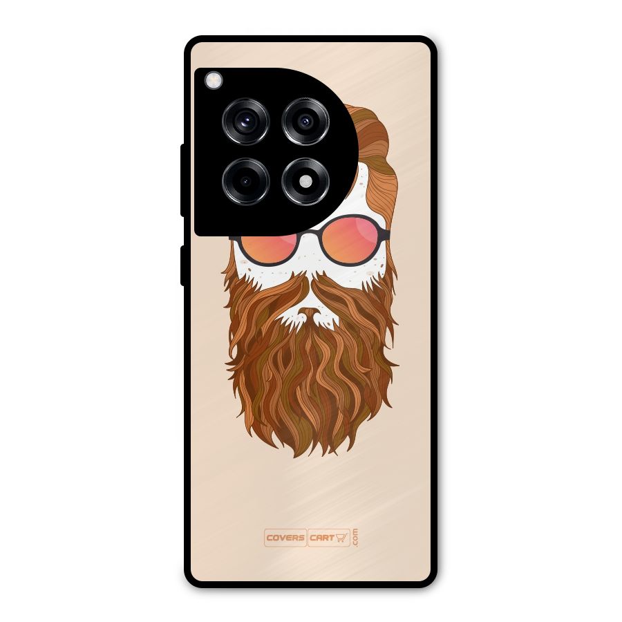 Man in Beard Metal Back Case for OnePlus 12R