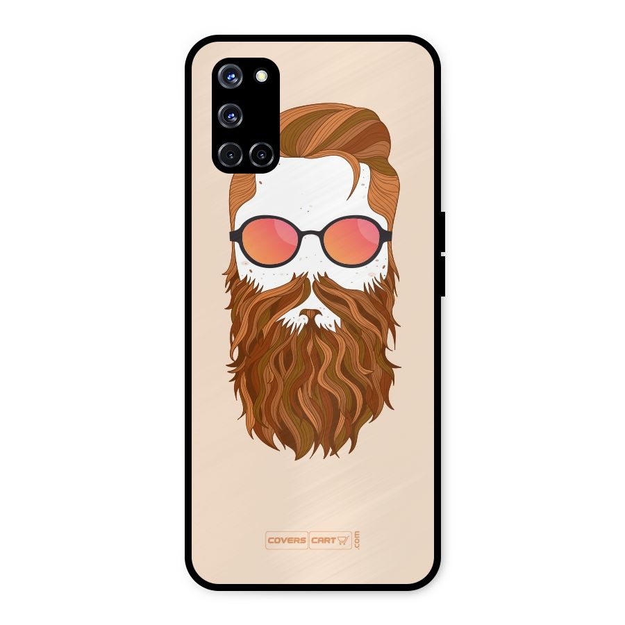Man in Beard Metal Back Case for Oppo A52