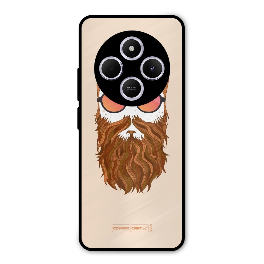 Man in Beard Metal Back Case for Poco C75 5G