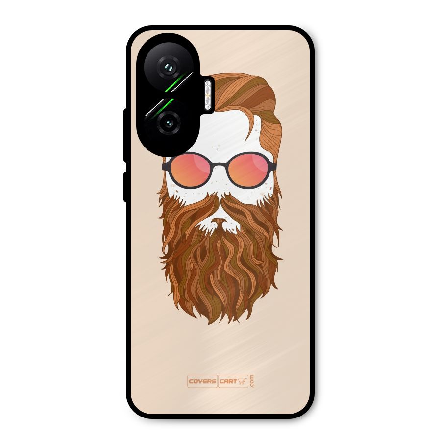Man in Beard Metal Back Case for Poco F7
