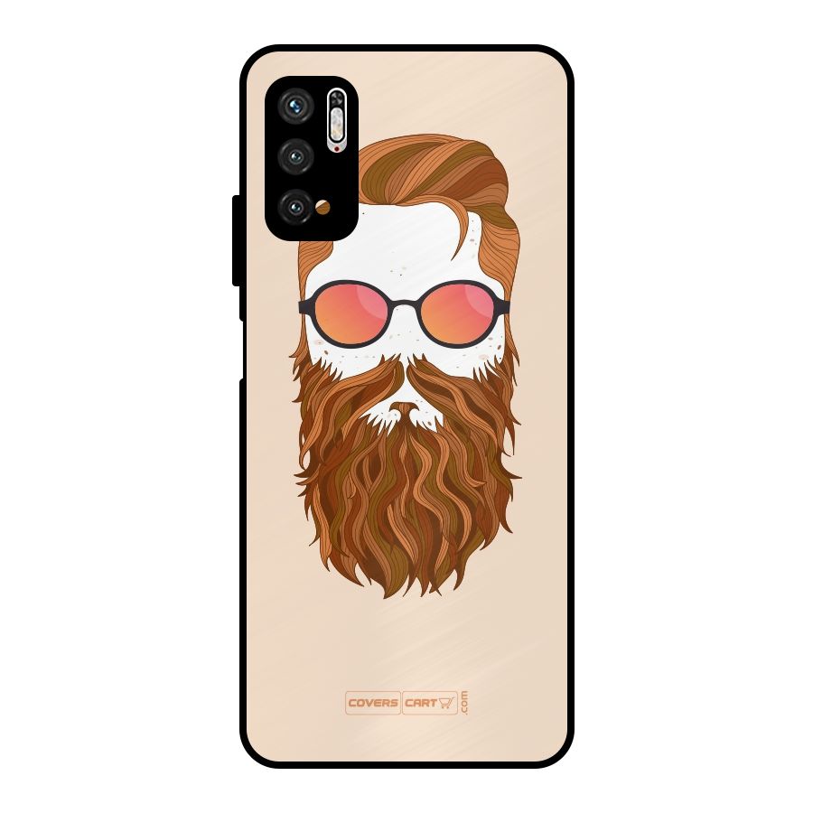 Man in Beard Metal Back Case for Poco M3 Pro 5G