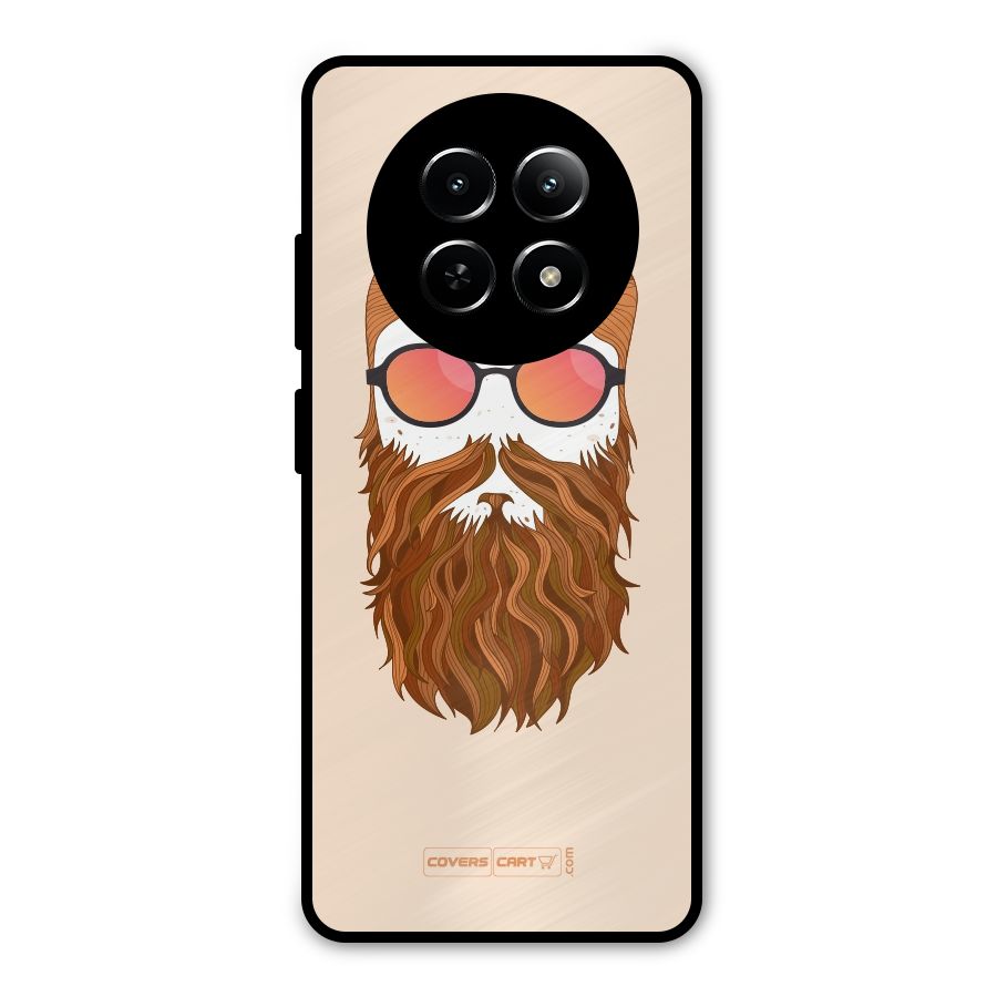 Man in Beard Metal Back Case for Realme 12 5G