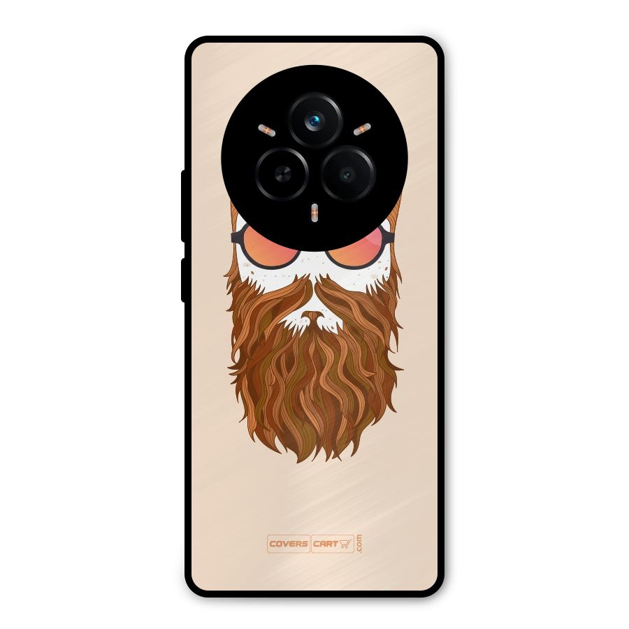 Man in Beard Metal Back Case for Realme 14 Pro