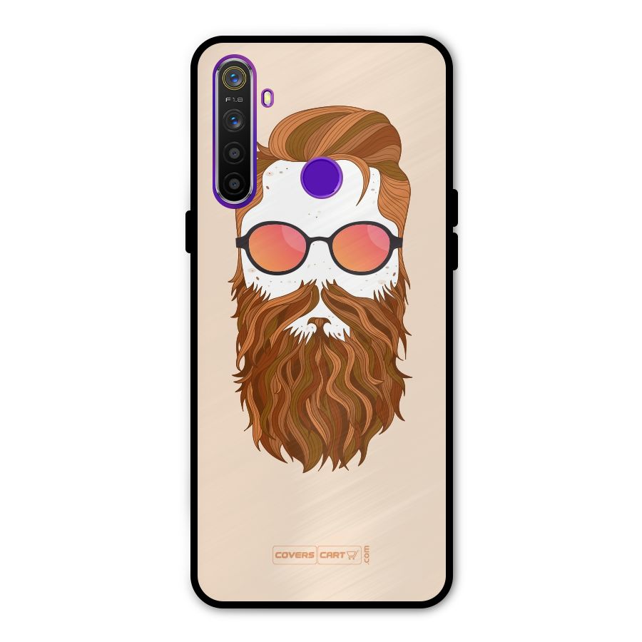 Man in Beard Metal Back Case for Realme Narzo 10